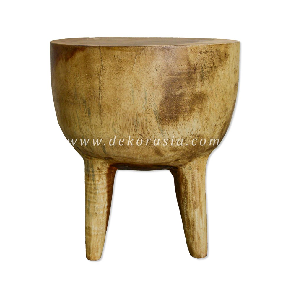 Suar Wood Stool With 4 Legs